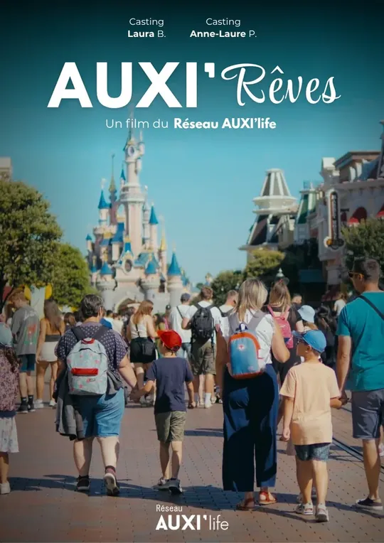 Affiche AUXI'rêves : une famille à Disneyland Paris
