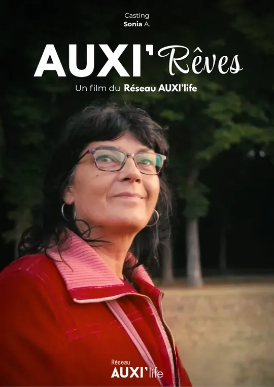 Affiche AUXI'rêves : Sonia, auxiliaire de vie, avant son vol en montgolfière