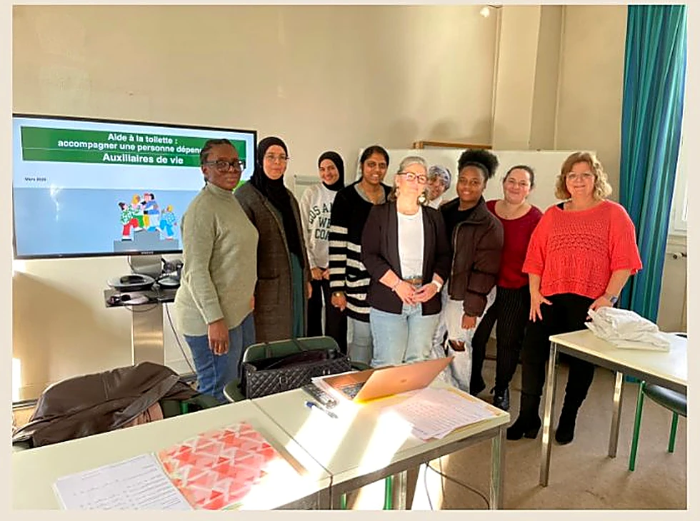 Une session de formation des auxiliaires de vie du Réseau AUXI'life