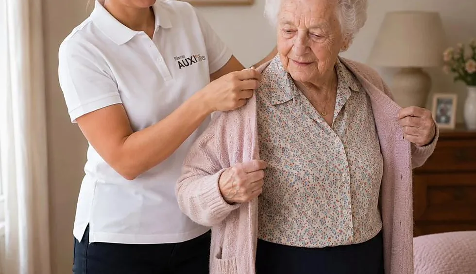 Intégration des collaborateurs : accompagnement à domicile par une auxiliaire de vie AUXI’life