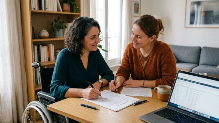 MDPH : accompagnement à domicile par une auxiliaire de vie AUXI’life