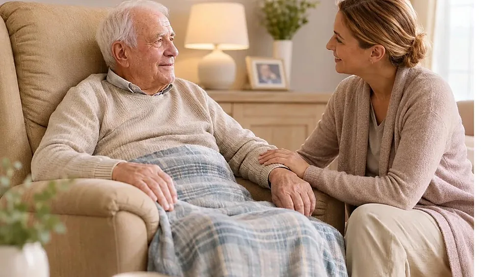 Soins palliatifs à domicile : accompagnement à domicile par une auxiliaire de vie AUXI’life