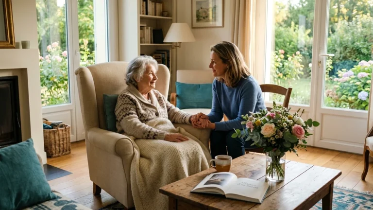 Soins palliatifs à domicile : accompagnement à domicile par une auxiliaire de vie AUXI’life