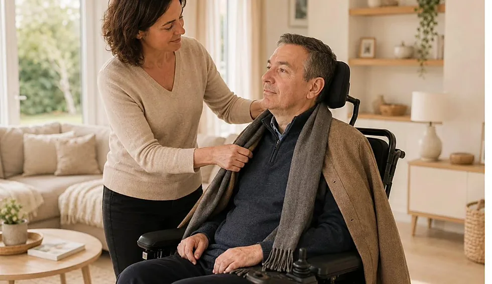 Vivre à domicile avec une SLA : accompagnement à domicile par une auxiliaire de vie AUXI’life
